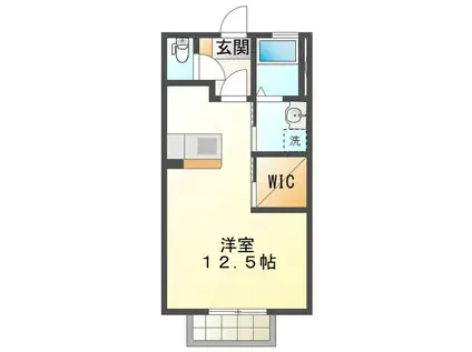 ピュアレジデンス(ワンルーム/2階)の間取り写真