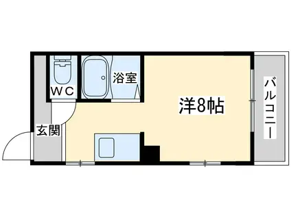 サンウィング南森町(ワンルーム/3階)の間取り写真