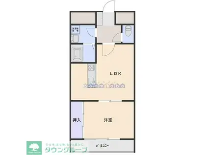 ホリビル大手町(1LDK/5階)の間取り写真