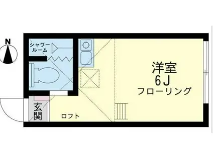 ユナイト鶴見イスタンブール(ワンルーム/1階)の間取り写真