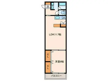 ZCO並木ビル1ST(1LDK/3階)の間取り写真