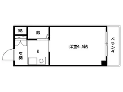 モリタハイツ(1K/5階)の間取り写真
