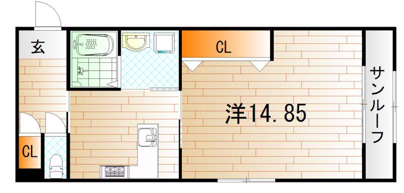 DAIMARU.BLD(1LDK/2階)の間取り写真