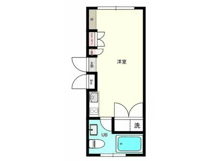 モデリアブリュット表参道(ワンルーム/2階)の間取り写真