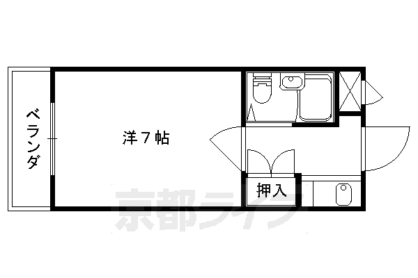 プラモーションアベニュー(1K/3階)の間取り写真