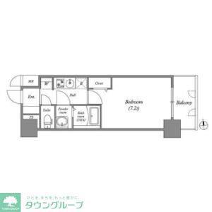 アドバンス名古屋アウリィ(1K/13階)の間取り写真