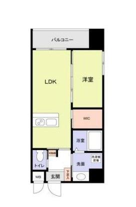 TAZ BUILDING(1LDK/5階)の間取り写真