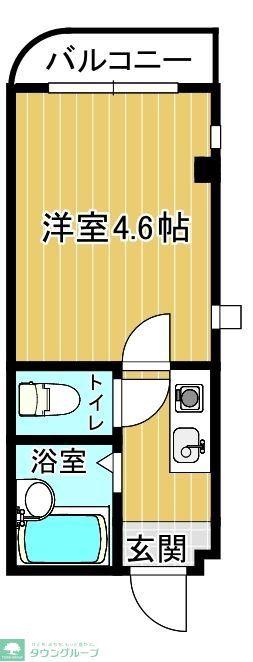 バードハウス(1K/2階)の間取り写真