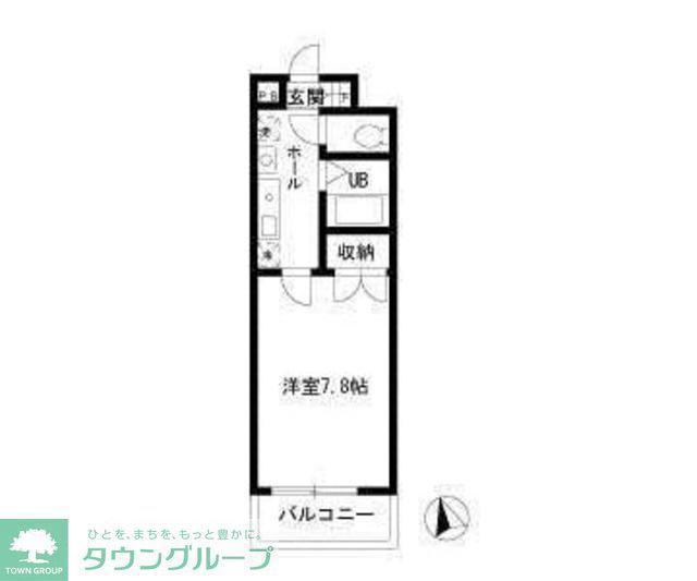 MARECAGE柏(1K/3階)の間取り写真