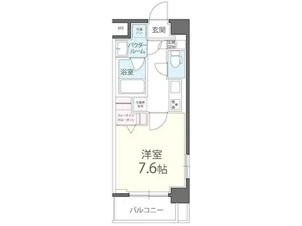 RIBETTES GARDEN(1K/4階)の間取り写真