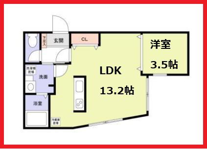 エコリュックス(1LDK/2階)の間取り写真