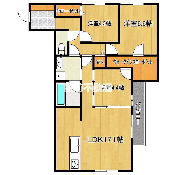 クインス ベル(3LDK/2階)の間取り写真