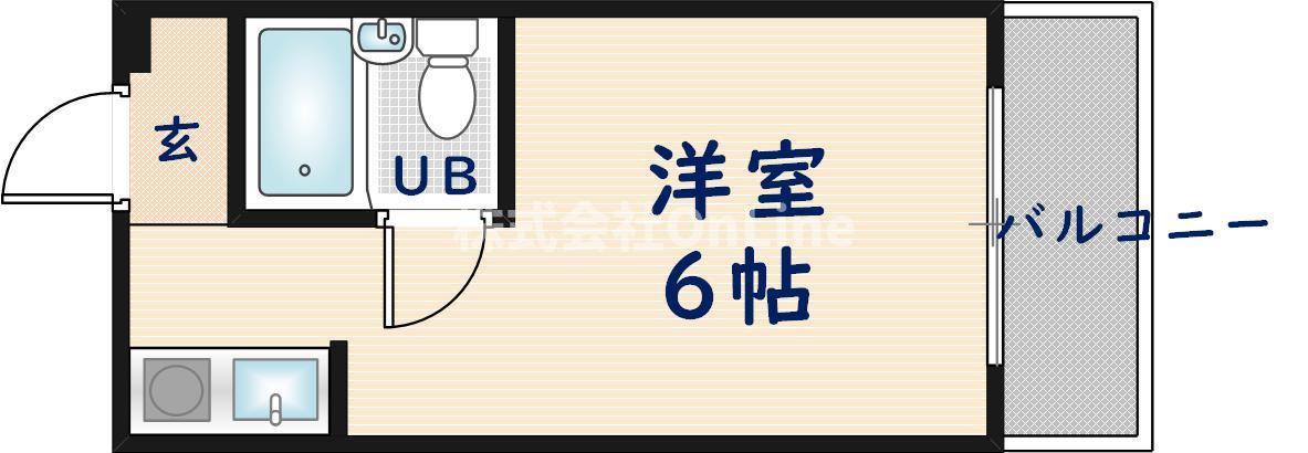 サンライフ布施(ワンルーム/1階)の間取り写真