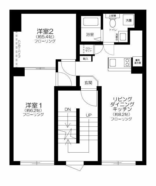 RUYGO OSHIAGE(2LDK/2階)の間取り写真