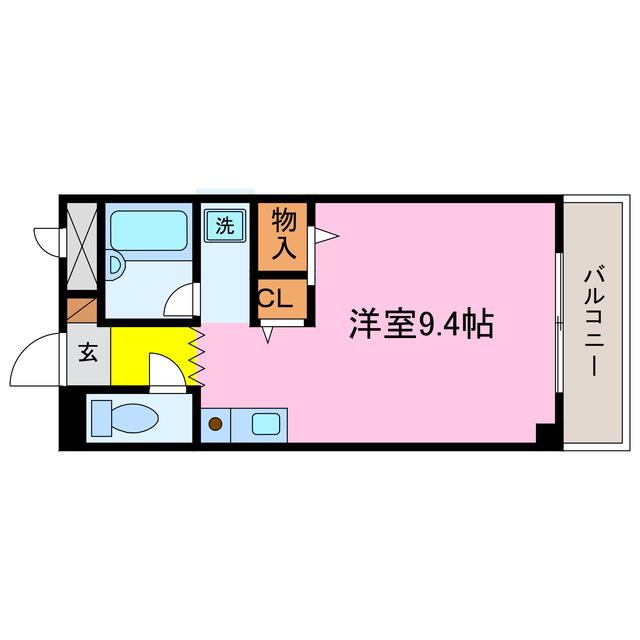 ブライトソレムIII(ワンルーム/2階)の間取り写真