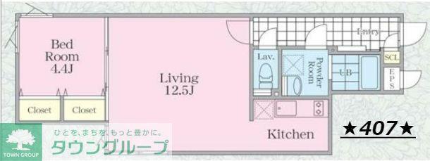 GRAN PASEO NAKANO(1LDK/4階)の間取り写真