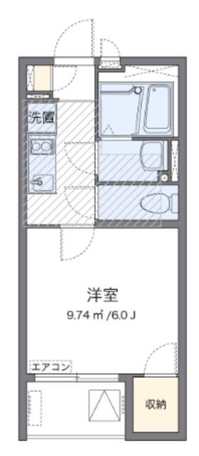 ミランダLUANA(1K/3階)の間取り写真