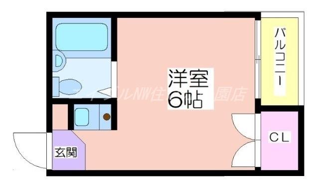 グランソシエ住之江(ワンルーム/2階)の間取り写真