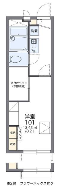 レオパレスストークハイツIII(1K/2階)の間取り写真