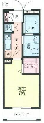 SERENDIPITY(1K/1階)の間取り写真