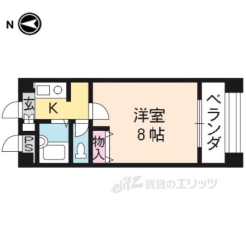 メゾンブランシュ200(1K/2階)の間取り写真