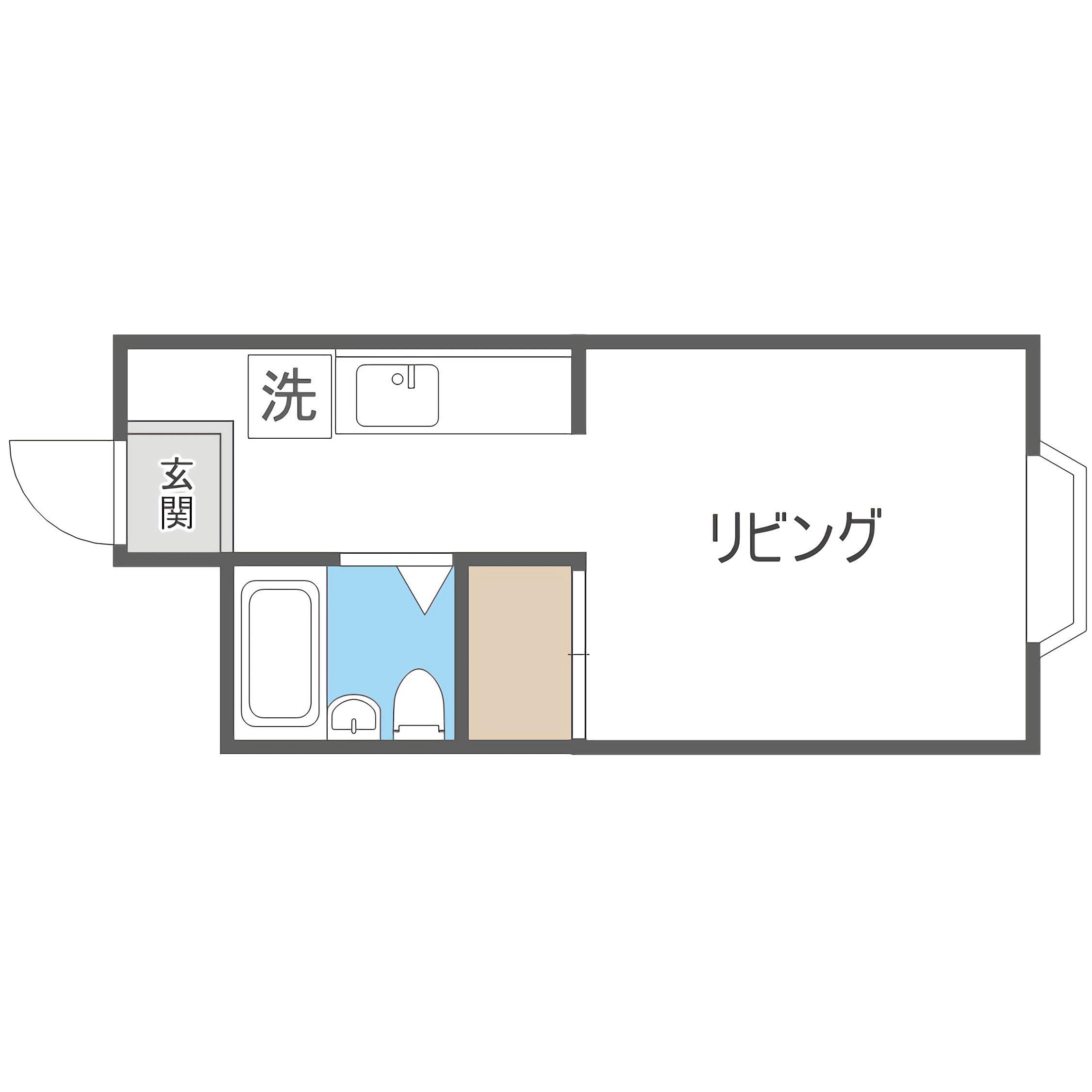 アークパレス桑園(ワンルーム/3階)の間取り写真
