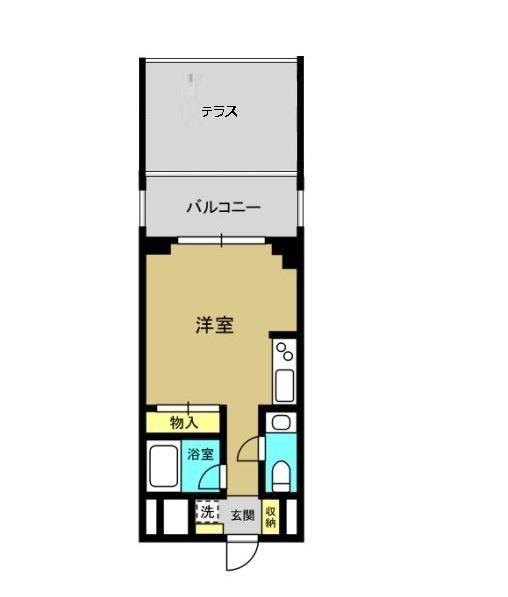 クレアシオン西千石(ワンルーム/6階)の間取り写真