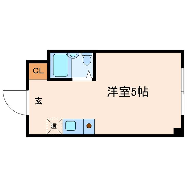 昭和グランドハイツ野田(ワンルーム/4階)の間取り写真