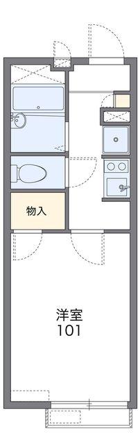 レオパレス日野本町(1K/2階)の間取り写真