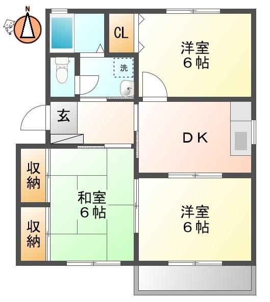 フォーレス31(3DK/2階)の間取り写真