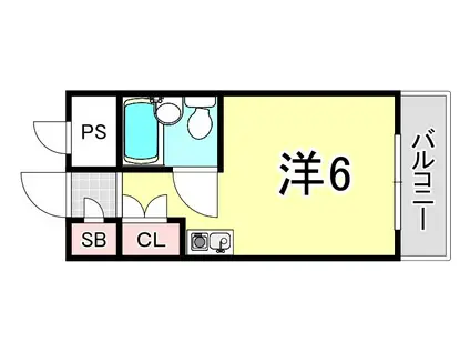 アートンヒュース(ワンルーム/1階)の間取り写真