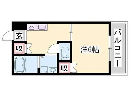 金川アパート(2DK/3階)の間取り写真