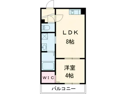 BR茂原II(1LDK/1階)の間取り写真