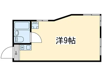 ソリッソ新大阪(ワンルーム/3階)の間取り写真