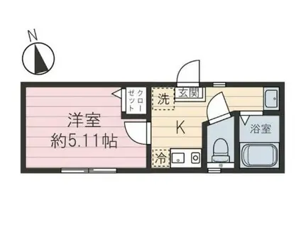 チャルテ西早稲田II(1K/3階)の間取り写真