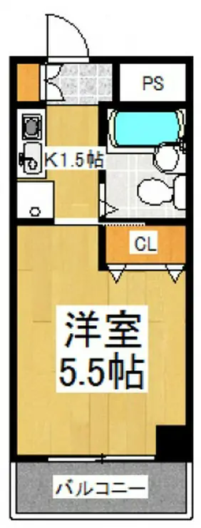 ルミエール白山 4階階 間取り