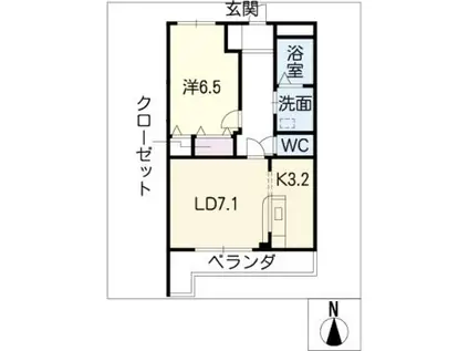 T BOX TOWER(1LDK/3階)の間取り写真