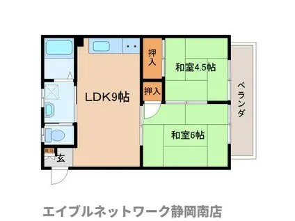 ホッホオスターヴィッツ(2LDK/3階)の間取り写真