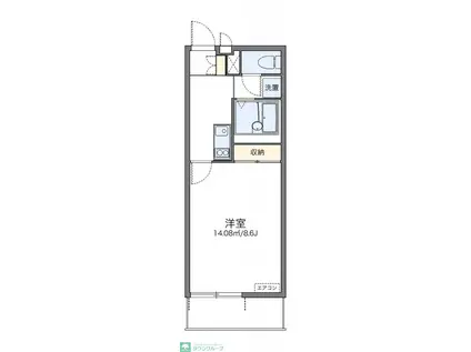 レオネクスト希望(1K/2階)の間取り写真
