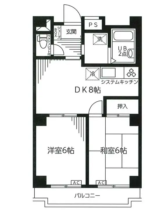 メゾン石川台 3階階 間取り