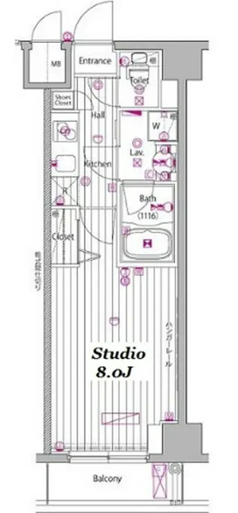 ガーラ・グランディ東大島 10階階 間取り