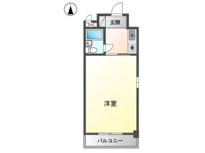 マンション山本 壱番館(1K/8階)の間取り写真