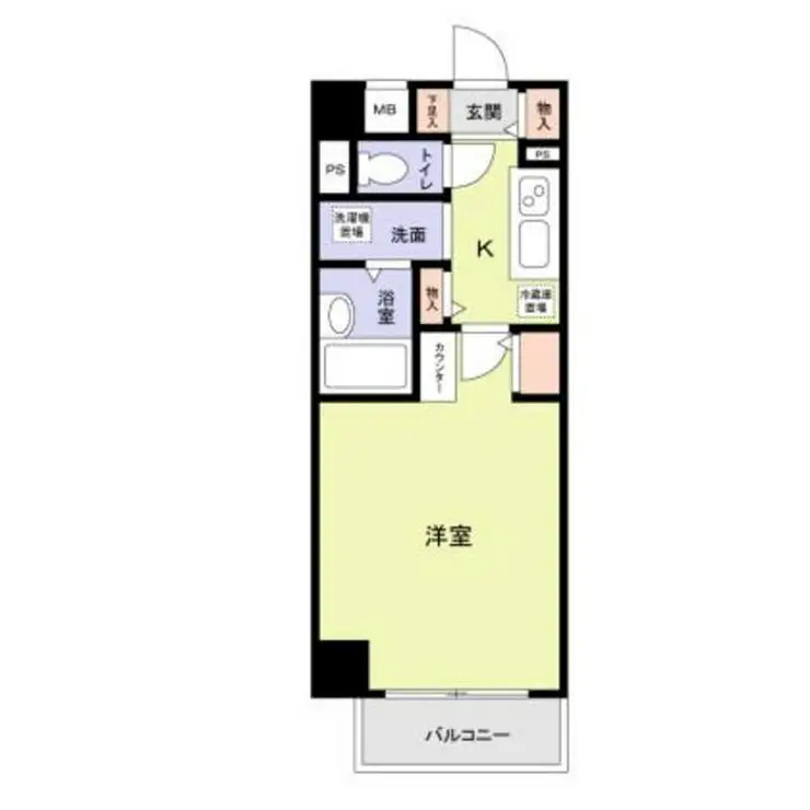 プレステージ桜坂 4階階 間取り