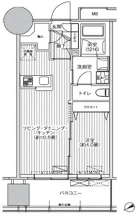 桜ヒルズ九段北 6階階 間取り