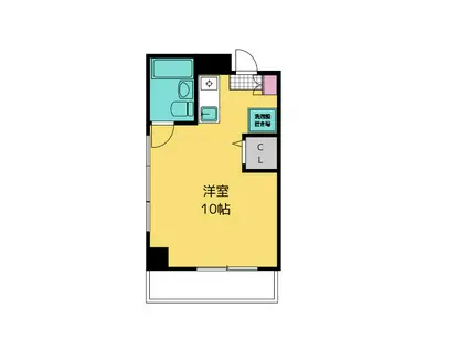 パークサイド関(ワンルーム/2階)の間取り写真