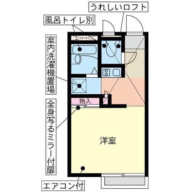 ポコアポコ(1K/1階)の間取り写真