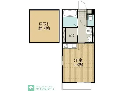 FOUR SEASONS 春(ワンルーム/2階)の間取り写真