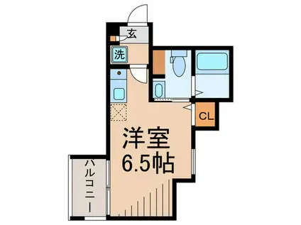 カサフエンテ北沢(ワンルーム/3階)の間取り写真