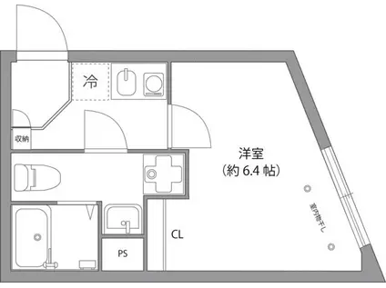 ANGEL KAFE(1K/4階)の間取り写真