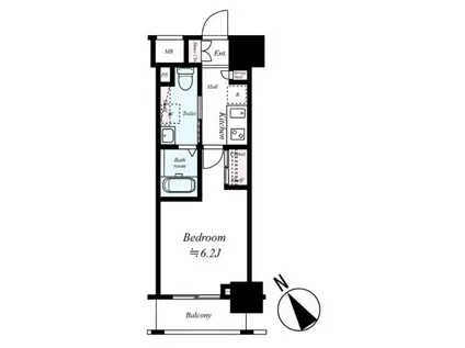 コンシェリア・デュー池袋(1K/4階)の間取り写真